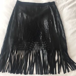 NWT Nordstrom Trouve Leather Skirt